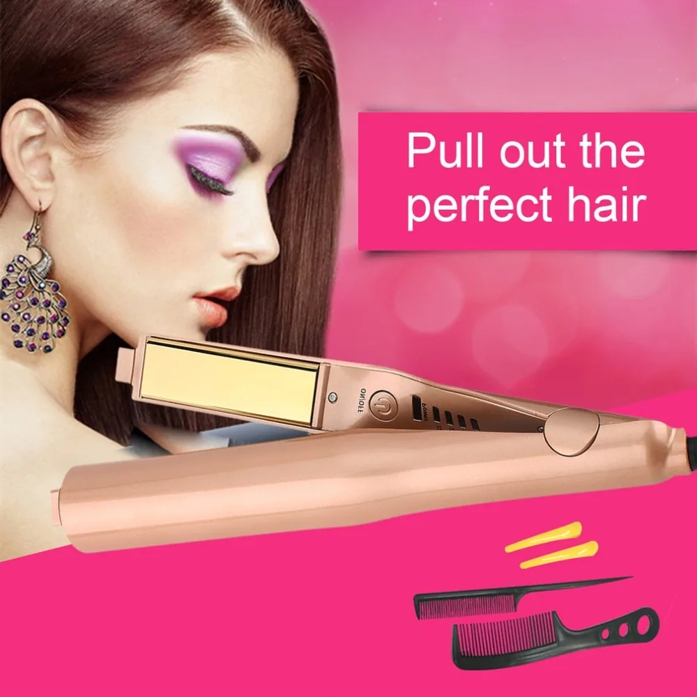 Professional 2 in 1 Twist Hair Curling & Straightening Iron Hair Straightener Hair Curler Wet & Dry Flat Iron Hair Styler
Professional 2 in 1 Twist Hair Curling & Straightening Iron Hair Straightener Hair Curler Wet & Dry Flat Iron Hair Styler