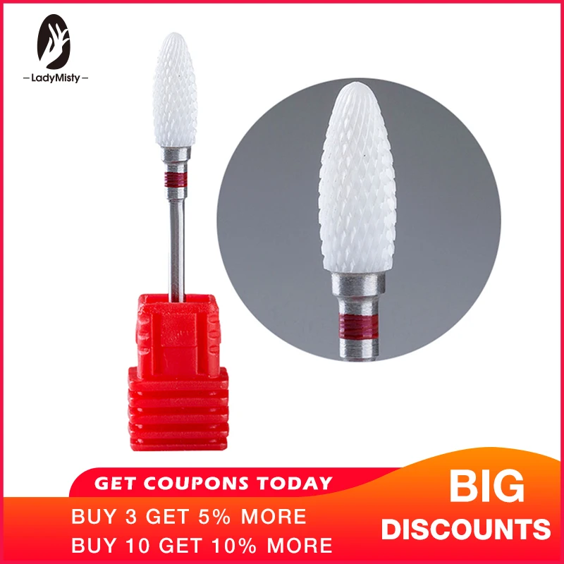 Ladymisty 1pc Red Ceramic Bullet Nail Art Drill Bit 3/32" Electric Machine Remove Pedicure Nail Dead Skin Drill Nail Accessory
Ladymisty 1pc Red Ceramic Bullet Nail Art Drill Bit 3/32" Electric Machine Remove Pedicure Nail Dead Skin Drill Nail Accessory