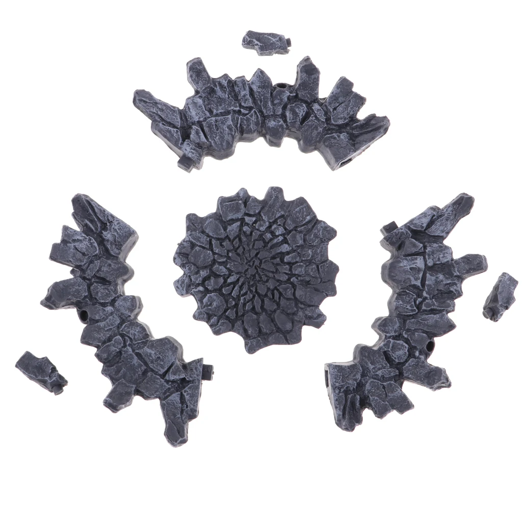 Anime TV Action Figure Doll Display Stand Rock Crack Effect Plastic for Saint Seiya Kamen Rider SHF