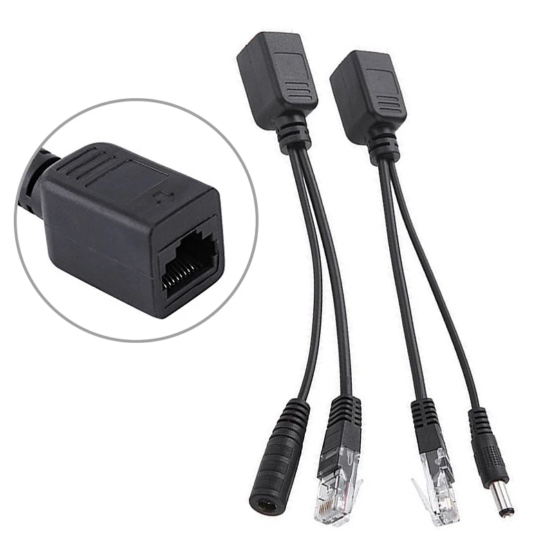 NEW POE Adapter Cable RJ45 Injector Splitter Kit Tape Screened Passive Power Over Ethernet 12-48V Synthesizer Separator Combiner
NEW POE Adapter Cable RJ45 Injector Splitter Kit Tape Screened Passive Power Over Ethernet 12-48V Synthesizer Separator Combiner