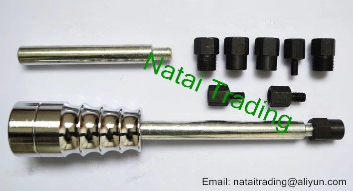 common rail injector sliding hammer puller, fuel injector removing vehicle dismantling tool for Bosch injector slip lama
common rail injector sliding hammer puller, fuel injector removing vehicle dismantling tool for Bosch injector slip lama
