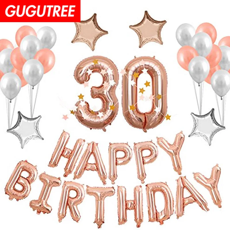 GUGUTREE PARTY one set rose gold foil ballon latex ballon Banners Paper flowers tassels Streamers happy birthday party PD-3
GUGUTREE PARTY one set rose gold foil ballon latex ballon Banners Paper flowers tassels Streamers happy birthday party PD-3