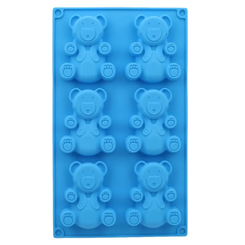 New Arrival Cute 6 Holes 3D Lovely Bear Form Cake Mold Silicone Mold Baking Tools Kitchen Fondant Cake Chocolate Mold Blue
New Arrival Cute 6 Holes 3D Lovely Bear Form Cake Mold Silicone Mold Baking Tools Kitchen Fondant Cake Chocolate Mold Blue