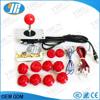 Arcade DIY Kit Zero Delay USB Encoder PC to Joystick + 8 JLF-TP-8YT SANWA button+ 2 24mm button For MAME Jamma Games
Arcade DIY Kit Zero Delay USB Encoder PC to Joystick + 8 JLF-TP-8YT SANWA button+ 2 24mm button For MAME Jamma Games