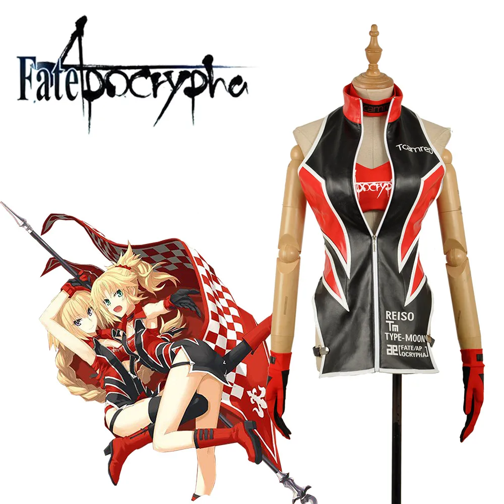 Amine Fate Apocrypha FA Racing Suits Ruler Joan of Arc Jeanne d'Arc Mordred Racing Suits Cosplay Costume With Tube Top Underwear
Amine Fate Apocrypha FA Racing Suits Ruler Joan of Arc Jeanne d'Arc Mordred Racing Suits Cosplay Costume With Tube Top Underwear