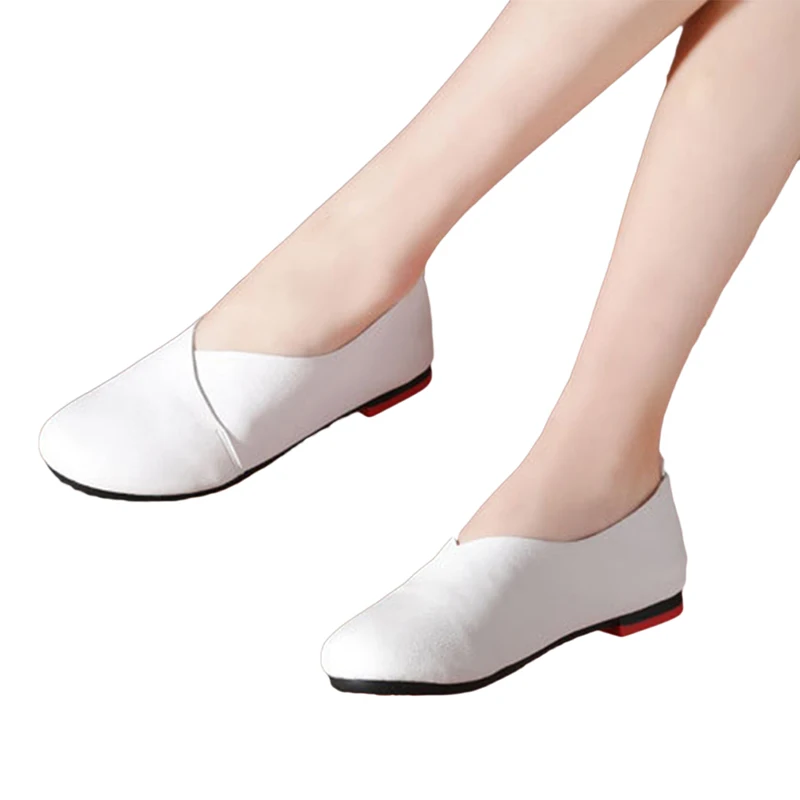 Genuine Cow Leather Hand-Sewn Loafers