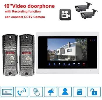 XinSiLu New Item 10.1"Luxury Video Door Phone Touch-Key Monitor w/t SD Card Slot,Can Connect 2-Way CCTV Camera 2Cameras+1Monitor
XinSiLu New Item 10.1"Luxury Video Door Phone Touch-Key Monitor w/t SD Card Slot,Can Connect 2-Way CCTV Camera 2Cameras+1Monitor