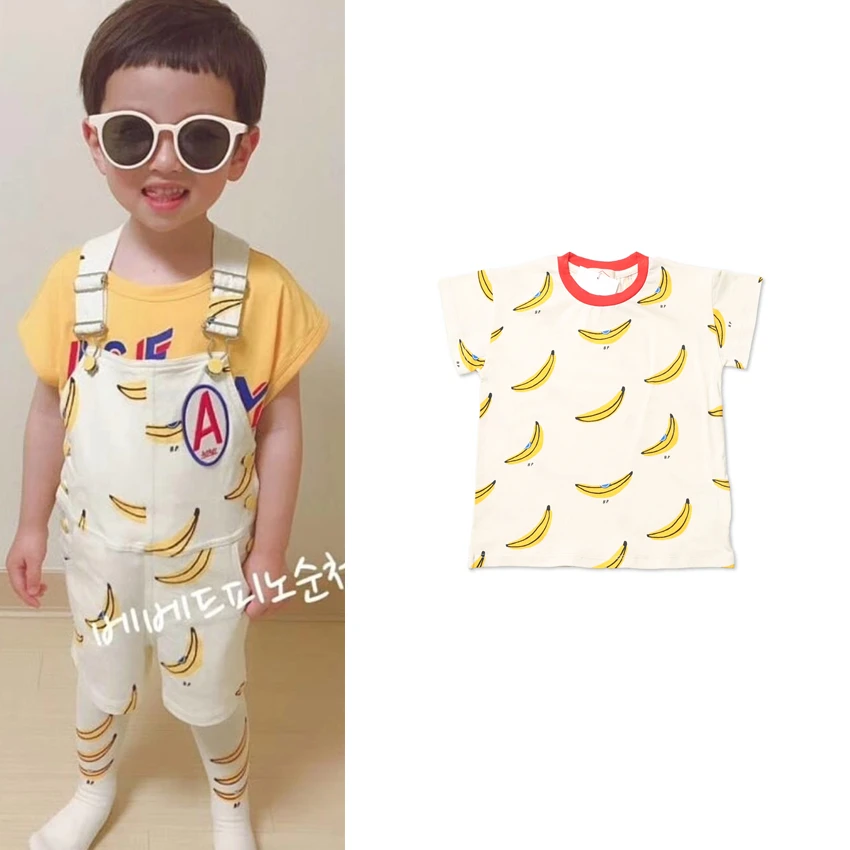 Pre Sale Bebe Summer Cotton Overalls Baby Clothes Boys Girls T-shirts Banana Print Beach Casual Outfits for Kids Children
Pre Sale Bebe Summer Cotton Overalls Baby Clothes Boys Girls T-shirts Banana Print Beach Casual Outfits for Kids Children