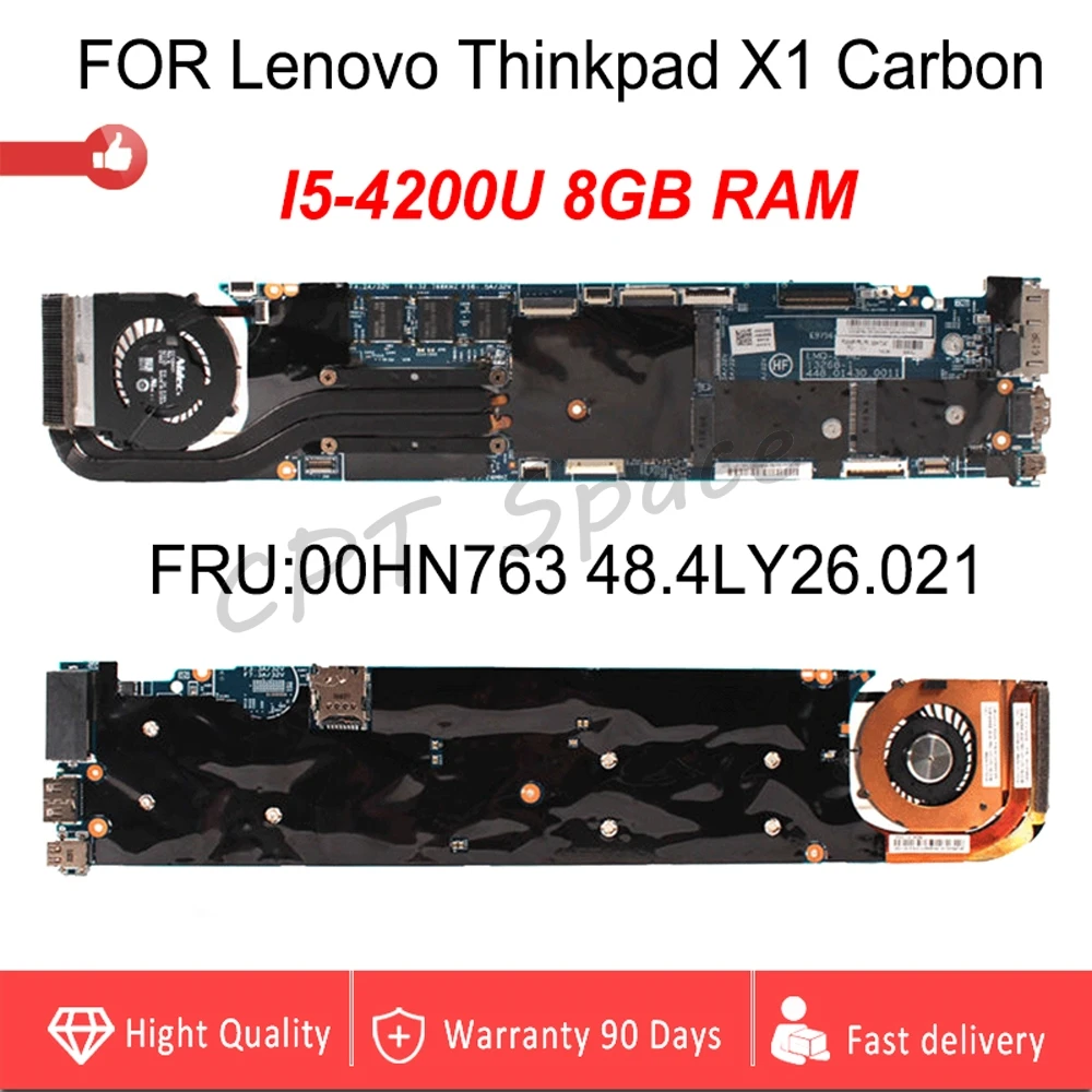 48.4LY06.021 FOR Lenovo Thinkpad X1 Carbon Laptop Motherboard FRU:00HN763 I5-4200U 8GB 100% Tested 100% tested intact
48.4LY06.021 FOR Lenovo Thinkpad X1 Carbon Laptop Motherboard FRU:00HN763 I5-4200U 8GB 100% Tested 100% tested intact