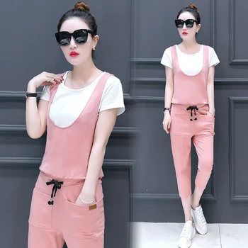 New Summer Women Jumpsuits Set Korea Fashion Two-Piece Leisure White Shirt & Straps Jumpsuit Long Pants Slim Trousers Outfit XXL
New Summer Women Jumpsuits Set Korea Fashion Two-Piece Leisure White Shirt & Straps Jumpsuit Long Pants Slim Trousers Outfit XXL