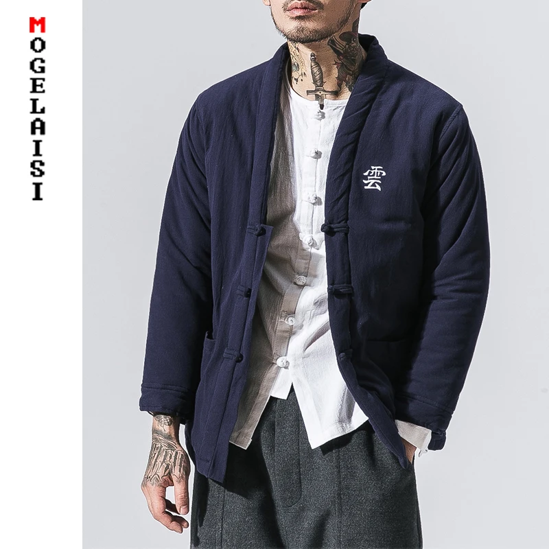 High Quality winter jacket men chinese style Thick Warm parka coat men Pankou Embroidery text Outwear jackets And Coats B375-Y03
High Quality winter jacket men chinese style Thick Warm parka coat men Pankou Embroidery text Outwear jackets And Coats B375-Y03