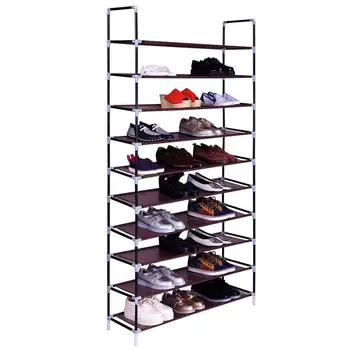 100cm Simple Assembly 5/8/10 Tiers Non-woven Fabric Shoe Rack With Handle Dark Black Gray Storage Cabinet DIY Home Furniture
100cm Simple Assembly 5/8/10 Tiers Non-woven Fabric Shoe Rack With Handle Dark Black Gray Storage Cabinet DIY Home Furniture