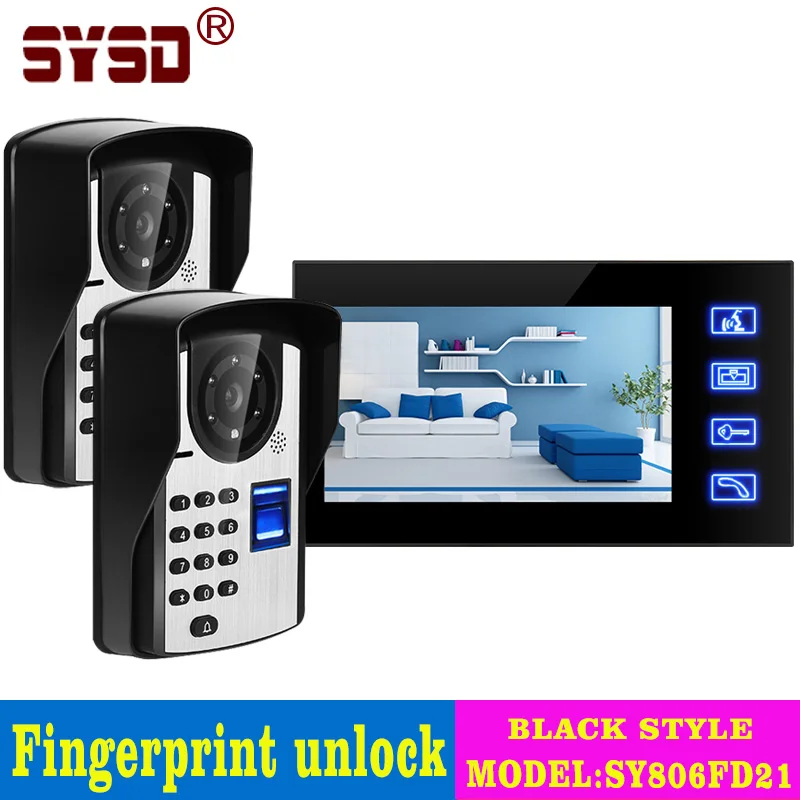 7'' wired video door phone fingerprint outdoor unit IR night vision password unlock camera waterproof
7'' wired video door phone fingerprint outdoor unit IR night vision password unlock camera waterproof