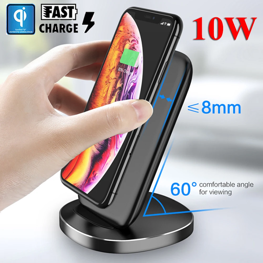 

For Huawei P30 Pro P20 Pro Charging 10W QI Wireless Charger For Samsung Galaxy S10 S9 Plus iPhone Xs Max Fast Charging Dock Pad