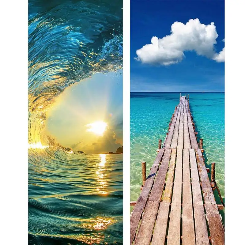 2pcs 3D Ocean Wave PVC Door Sticker Waterproof Mural Poster Creative Door Stickers Home Decor 38.5*200cm
2pcs 3D Ocean Wave PVC Door Sticker Waterproof Mural Poster Creative Door Stickers Home Decor 38.5*200cm