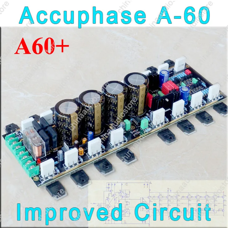 AL3 Improved ACCUPHASE A-60 Amplifier For DIY Audio Amplifier,DC Current Negative Feedback,Doubled Output Transistors,200W Out
AL3 Improved ACCUPHASE A-60 Amplifier For DIY Audio Amplifier,DC Current Negative Feedback,Doubled Output Transistors,200W Out