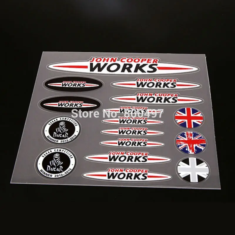 New Style Car Styling Window Rearview Mirror Door Handle Car Body Stickers Decoration Decal Set for Mini JCW John Cooper Works
New Style Car Styling Window Rearview Mirror Door Handle Car Body Stickers Decoration Decal Set for Mini JCW John Cooper Works