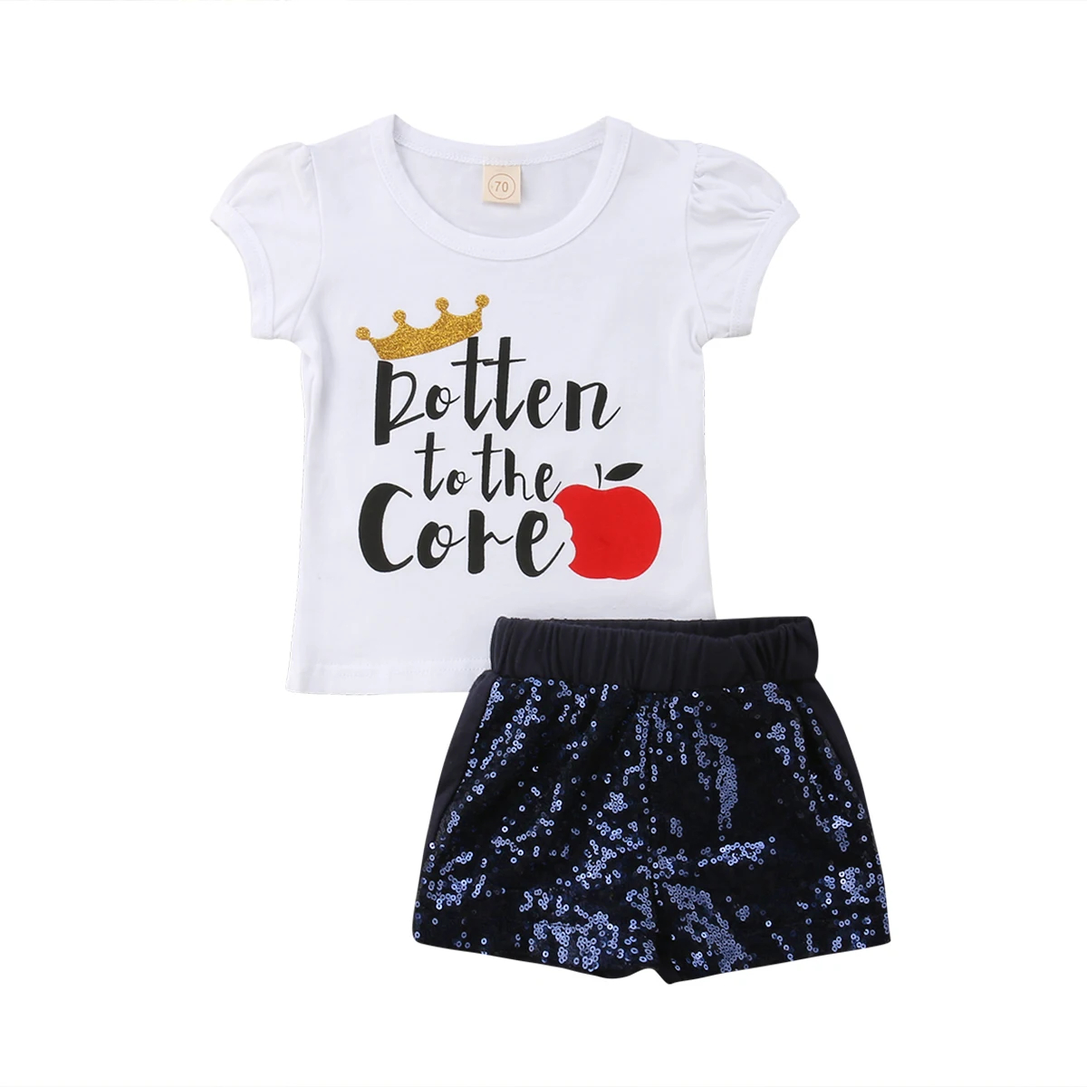 2PCS Set Newborn Baby Girl Short Sleeve T-shirt+Sequins Shorts Pants Outfits Summer Baby Girl Clothes
2PCS Set Newborn Baby Girl Short Sleeve T-shirt+Sequins Shorts Pants Outfits Summer Baby Girl Clothes