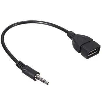 3.5mm Male Audio AUX Jack to USB 2.0 Type A Female OTG Converter Adapter Cable DE08 Drop shipping #30
3.5mm Male Audio AUX Jack to USB 2.0 Type A Female OTG Converter Adapter Cable DE08 Drop shipping #30