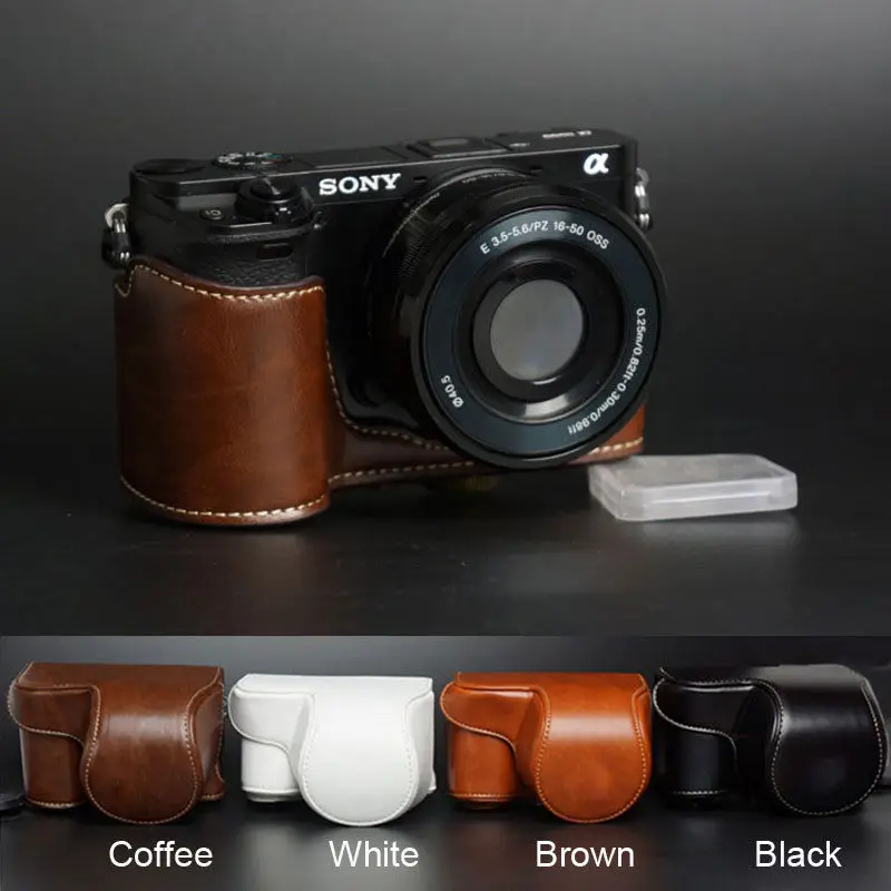 PU leather Camera Bag Case Cover Pouch with strap for Sony alpha A6000 A6300 With 16-50mm Lens, 1PCS, 4 colors for choose
PU leather Camera Bag Case Cover Pouch with strap for Sony alpha A6000 A6300 With 16-50mm Lens, 1PCS, 4 colors for choose