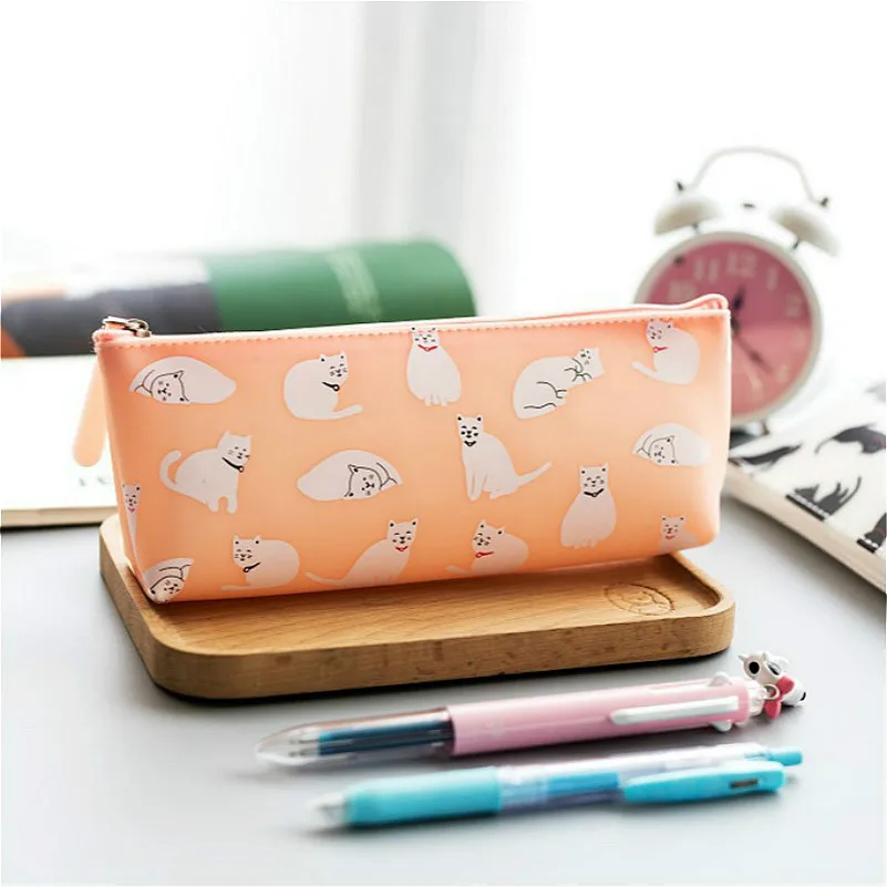 1Pcs/Sell Jelly Cat Silicone Pencils Case lucky Girl pencil bag Durable Large Capacity School Supplies Stationery Storage Bag
1Pcs/Sell Jelly Cat Silicone Pencils Case lucky Girl pencil bag Durable Large Capacity School Supplies Stationery Storage Bag