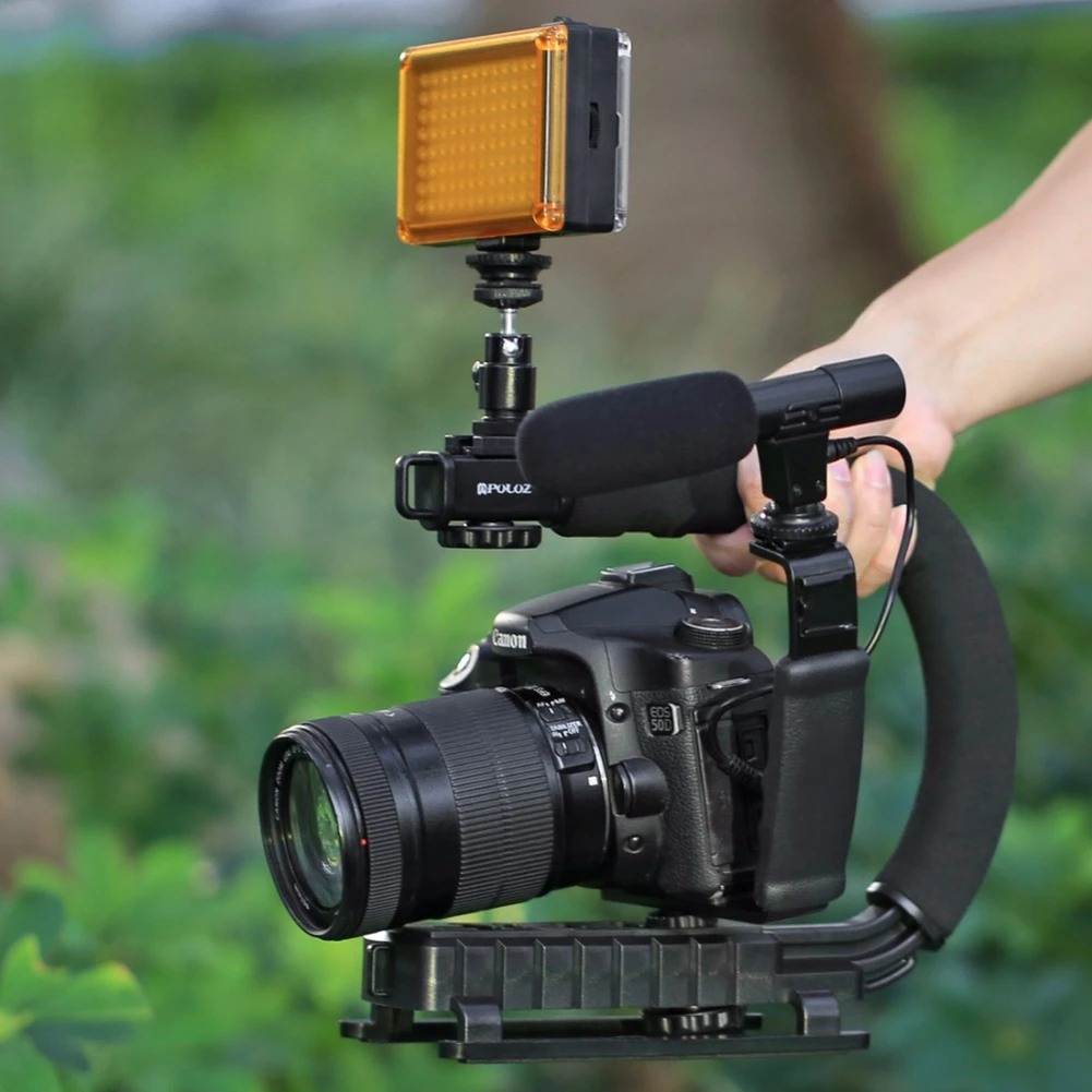 USEFUL U-Grip Triple Shoe Mount C-shape Handle Stabilizing Stand+Microphone or Camera Stabilizer+Studio Light
USEFUL U-Grip Triple Shoe Mount C-shape Handle Stabilizing Stand+Microphone or Camera Stabilizer+Studio Light