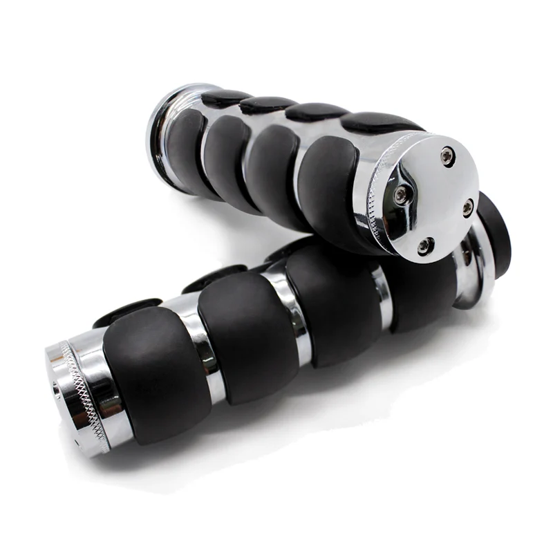 ROAOPP Motorcycle Hand Grips 25MM Handlebar One Pair For Harley Street Glide Kawasaki Vulcan 800 900 1500 1600 2000 Classic VN