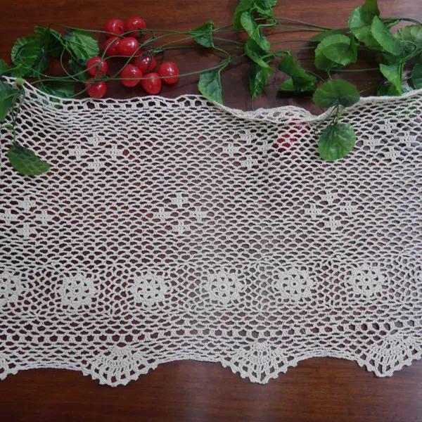 Handmade Crocheted hook flowers cotton lace hollow Table Runner / Many Uses Curtains / Korean Style
Handmade Crocheted hook flowers cotton lace hollow Table Runner / Many Uses Curtains / Korean Style