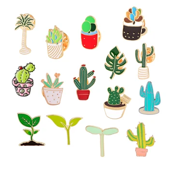 Hot Fashion Enamel Pin Cartoon Cactus Flower Grass Plant Leaf Brooch Men Broche Jewelry Potted Brooches for women Pins Badge Bag
Hot Fashion Enamel Pin Cartoon Cactus Flower Grass Plant Leaf Brooch Men Broche Jewelry Potted Brooches for women Pins Badge Bag