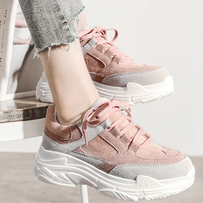2019 New Spring Fashion Sneakers Women Shoes Platform Flats Lace Up Round Toe Solid Creepers Female Casual Women Sneakers Shoes
2019 New Spring Fashion Sneakers Women Shoes Platform Flats Lace Up Round Toe Solid Creepers Female Casual Women Sneakers Shoes