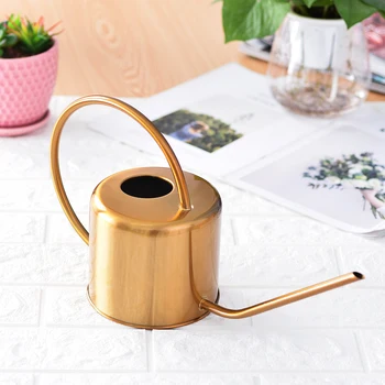 1300ml Golden Garden Watering Can Stainless Steel Watering Can With Long Handle Controls Water Flow For Watering Plants Flower
1300ml Golden Garden Watering Can Stainless Steel Watering Can With Long Handle Controls Water Flow For Watering Plants Flower