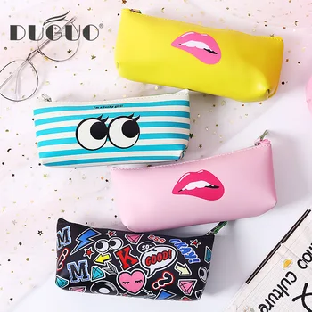 DUGUO cute stationery new pencil bag modern girl stationery bag pu female waterproof hand storage bag kawaii stereo pen bag
DUGUO cute stationery new pencil bag modern girl stationery bag pu female waterproof hand storage bag kawaii stereo pen bag