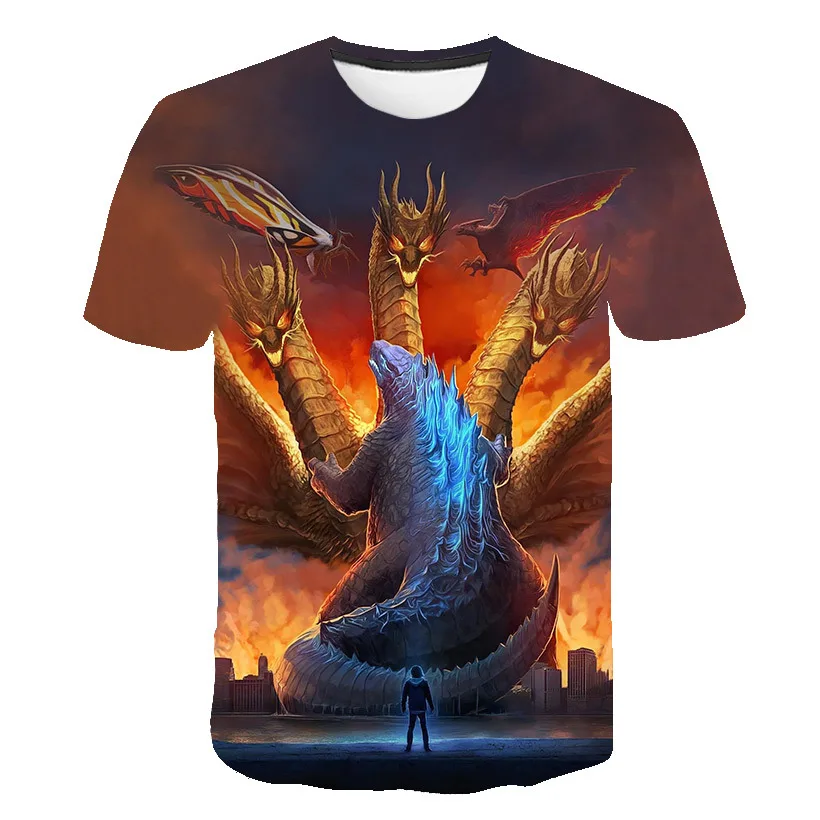 Personality Printed T Shirt Teens Fashion Film Godzilla Monster 3D Printed T Shirts Men/Women Oversize Shirts S-5XL
Personality Printed T Shirt Teens Fashion Film Godzilla Monster 3D Printed T Shirts Men/Women Oversize Shirts S-5XL