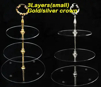 Free shipping 15cm 3layers Small Acrylic Wedding Tier Plexiglass Cake Stand With Gold Silver Crown Handle
Free shipping 15cm 3layers Small Acrylic Wedding Tier Plexiglass Cake Stand With Gold Silver Crown Handle