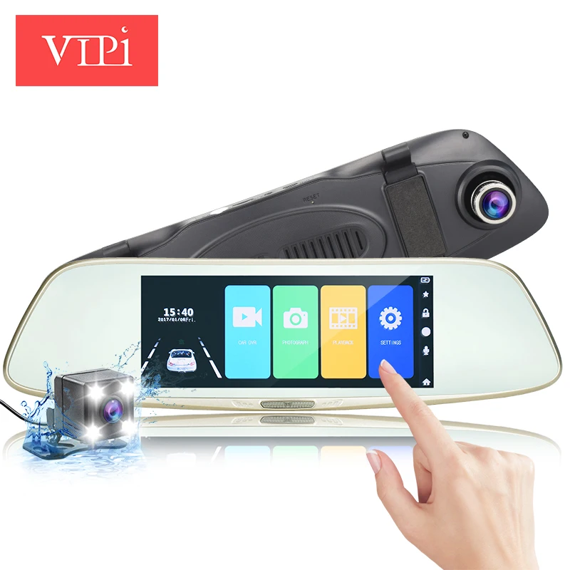 7" inch Touch Screen dual lens car camera rearview mirror auto dvrs cars dvr registrator dash cam full hd 1080p camcorder
7" inch Touch Screen dual lens car camera rearview mirror auto dvrs cars dvr registrator dash cam full hd 1080p camcorder