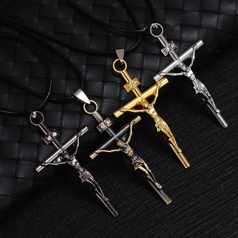Antique Vintage Jesus Cross Pendant Necklace For Men Women Retro Male Pendants Necklaces Fashion Trendy Crystal Jewelry
Antique Vintage Jesus Cross Pendant Necklace For Men Women Retro Male Pendants Necklaces Fashion Trendy Crystal Jewelry