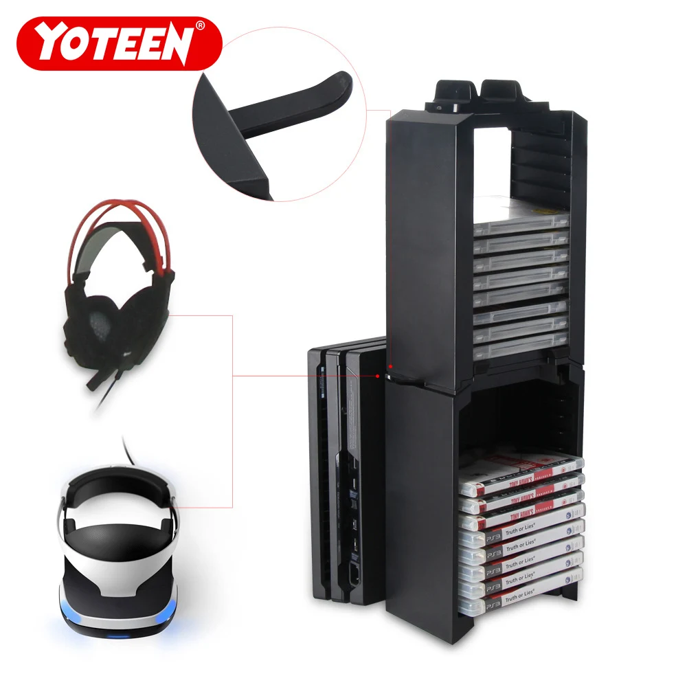 Yoteen Game Storage 24 Game Disk Multifunction Stand Dock for PS4 Slim PS4 Pro PS4 Xbox One with Dual Controller Charger
Yoteen Game Storage 24 Game Disk Multifunction Stand Dock for PS4 Slim PS4 Pro PS4 Xbox One with Dual Controller Charger