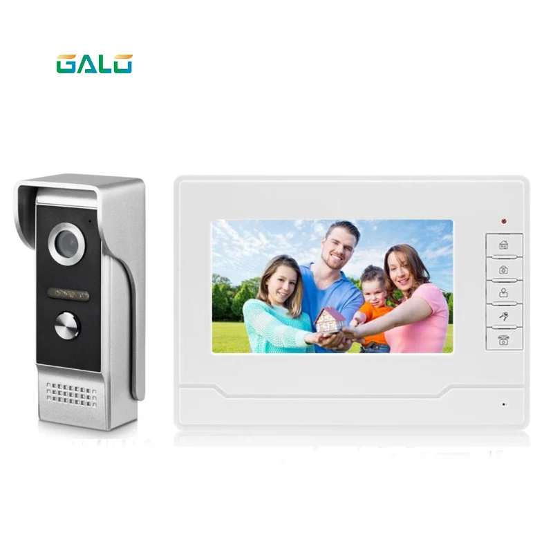 7 Inch Wireless/WiFi Smart IP Video Door Phone Intercom System with IR Wired Doorbell Camera,Support Remote unlock
7 Inch Wireless/WiFi Smart IP Video Door Phone Intercom System with IR Wired Doorbell Camera,Support Remote unlock
