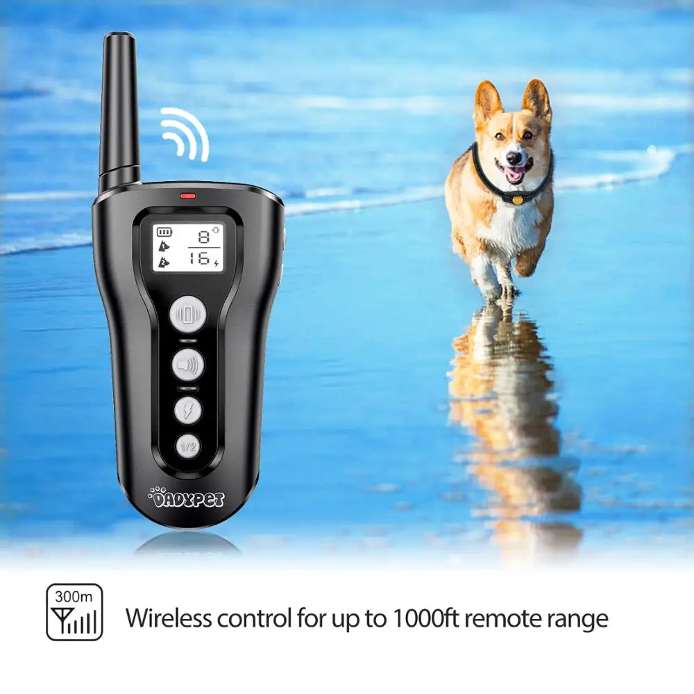 Dadypet Dog Training Collar Blind Operation Shock Collar Trainer Waterproof Grade Standby Time with Vibration Tone Shock Modes
Dadypet Dog Training Collar Blind Operation Shock Collar Trainer Waterproof Grade Standby Time with Vibration Tone Shock Modes