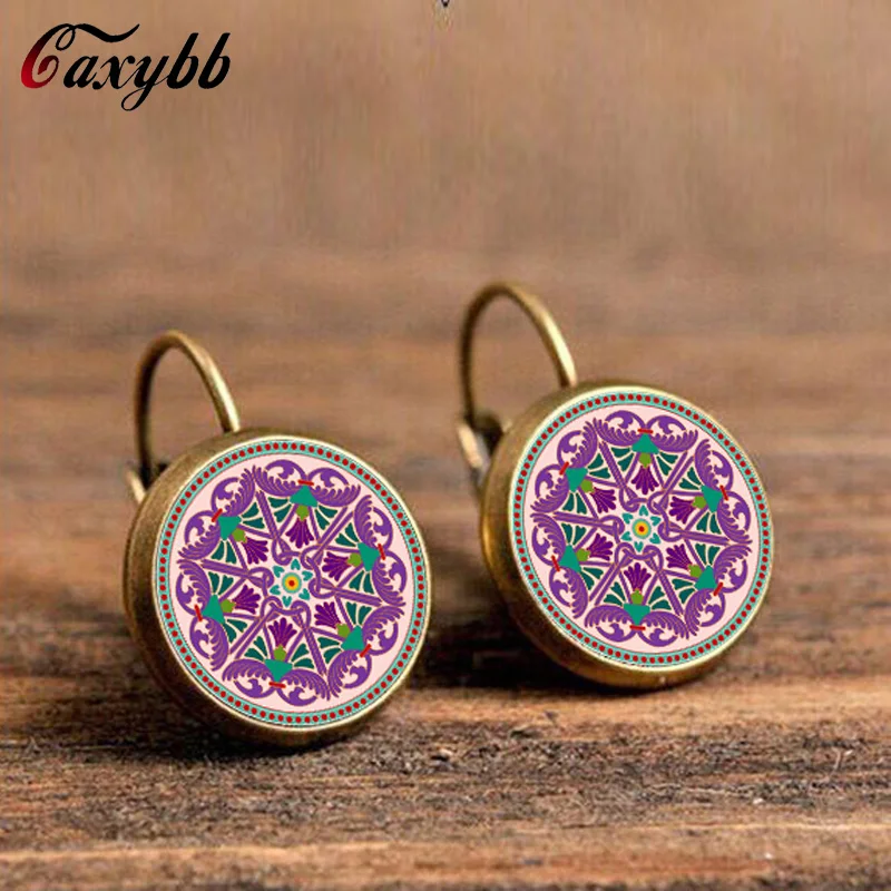 Caxybb Classic women jewelry rhinestone mandala earrings henna earring for women om symbol buddhism zen retro jewelry
Caxybb Classic women jewelry rhinestone mandala earrings henna earring for women om symbol buddhism zen retro jewelry