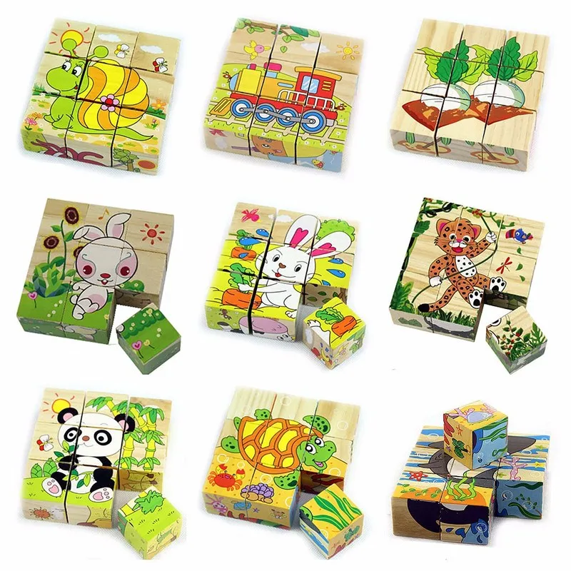 9PCS/Set Wooden Six Side Painting Puzzle Toy Colorful Educational Wooden Kids Toys Gift For Kids Children
9PCS/Set Wooden Six Side Painting Puzzle Toy Colorful Educational Wooden Kids Toys Gift For Kids Children