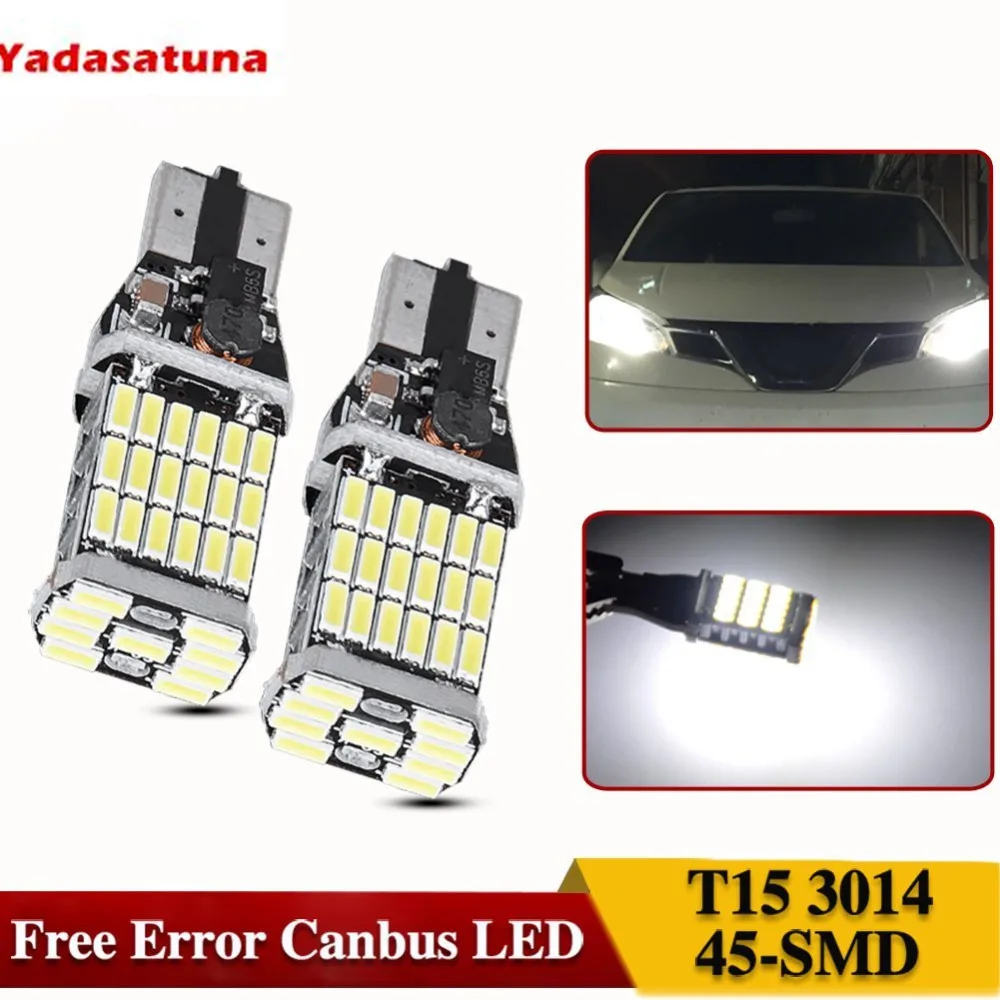 2Pcs No Polarity Car Led Bulb 921 912 W16W Led Backup Reverse Lights T15 45SMD Chipest Led Canbus Error Free Bulbs White
2Pcs No Polarity Car Led Bulb 921 912 W16W Led Backup Reverse Lights T15 45SMD Chipest Led Canbus Error Free Bulbs White