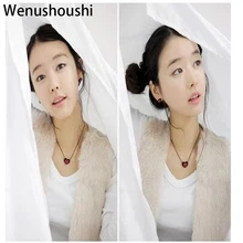 韓国ショートチェーンかわいいロマンチックな赤ハートネックレス女(China)