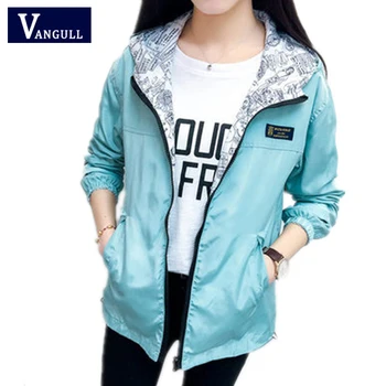 2019 Spring Fashion New Women Bomber women Jackets Pocket Zipper Hooded Coats Double sides wear Cartoon print Loose Outwear
2019 Spring Fashion New Women Bomber women Jackets Pocket Zipper Hooded Coats Double sides wear Cartoon print Loose Outwear