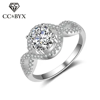 CC Rings For Women Silver 925 Big Cubic Diamant Wedding Bridal Ring Engagement Party Torque Arm Ladies Jewelry Accessories CC816
CC Rings For Women Silver 925 Big Cubic Diamant Wedding Bridal Ring Engagement Party Torque Arm Ladies Jewelry Accessories CC816