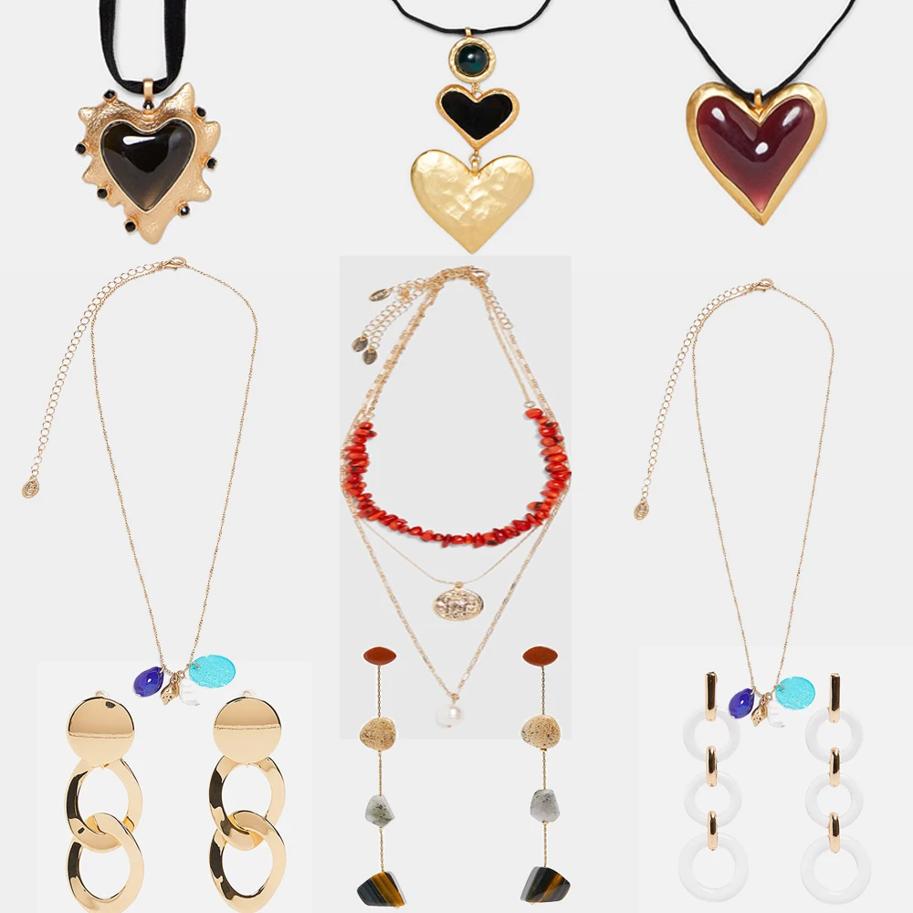 Girlgo New Za Heart Pendant Necklaces For Women 2019 Trendy Red Stone Beads Statement Necklace Layer Shell Oorbellen Jewelry
Girlgo New Za Heart Pendant Necklaces For Women 2019 Trendy Red Stone Beads Statement Necklace Layer Shell Oorbellen Jewelry