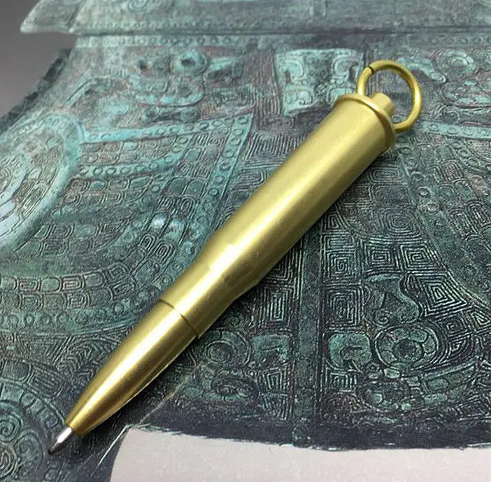 Brass Ballpoint Pen Mens EDC Mini Outdoor Metal Rollerball Pens Key Chains Keychain Key Ring Fob Charms Pendant Accessories Gift
Brass Ballpoint Pen Mens EDC Mini Outdoor Metal Rollerball Pens Key Chains Keychain Key Ring Fob Charms Pendant Accessories Gift