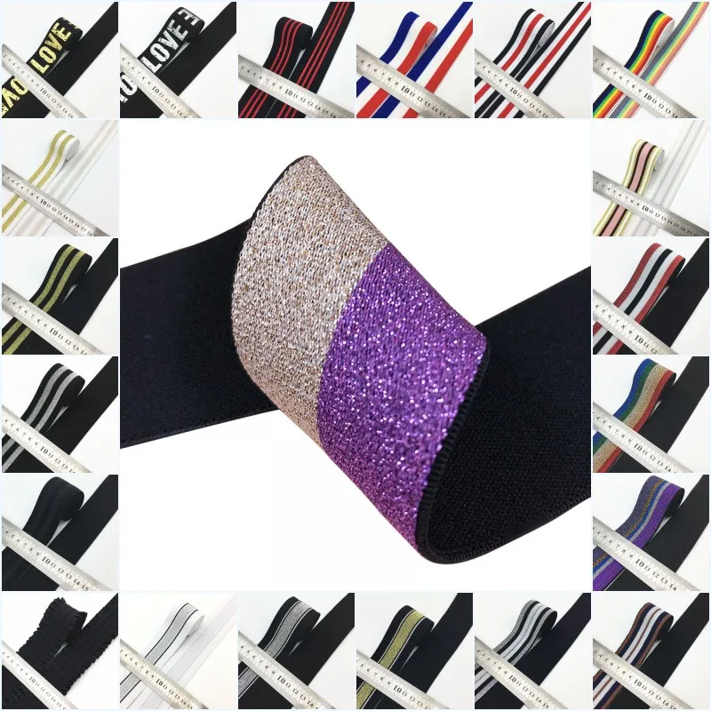 40mm(1.57") 1M Gold Stripe High Elastic Bands Rope Rubber Band Line Spandex Ribbon Sewing Lace Trim Waist Band Garment Accessory
40mm(1.57") 1M Gold Stripe High Elastic Bands Rope Rubber Band Line Spandex Ribbon Sewing Lace Trim Waist Band Garment Accessory