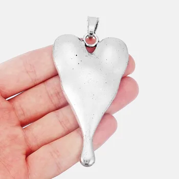 2pcs Antique Silver Charms Large Heart Pendant For Necklace Jewelry Making Findings Material 80x45mm
2pcs Antique Silver Charms Large Heart Pendant For Necklace Jewelry Making Findings Material 80x45mm