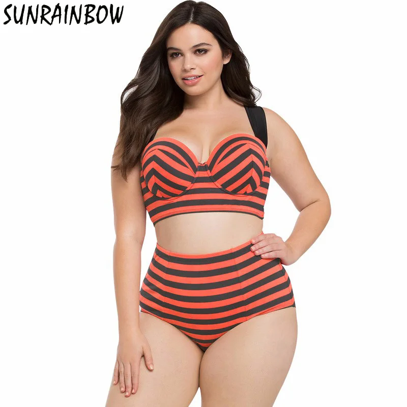SUNRAINBOW 2019 New High Waist Swimsuit Women Bikinis Plus Size Swimwear Female Vintage Retro Red Plaid Beach Push Up Bikini Set
SUNRAINBOW 2019 New High Waist Swimsuit Women Bikinis Plus Size Swimwear Female Vintage Retro Red Plaid Beach Push Up Bikini Set